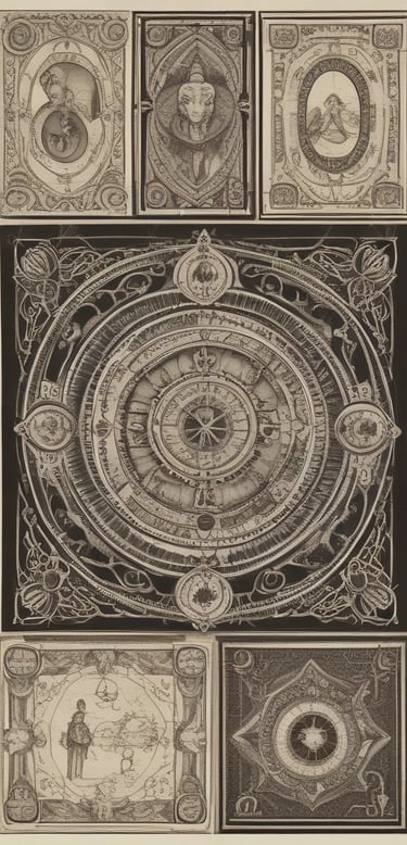 Soft glowing tarot cards laid out on a wooden table, evoking mystery and insight.