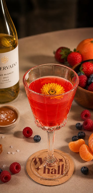 Drink Cortesia flor de Maio We Hall Beauty Melhor Salão Cabeleireiro Bauru