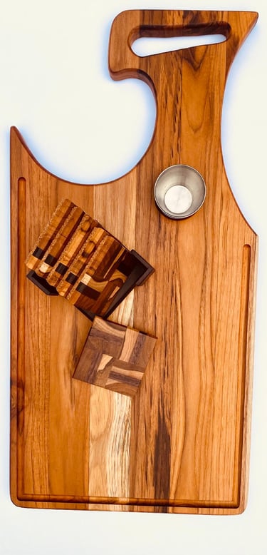 Charcuterie Board, Cutting Board, Cheese board, Serving Board. Reversible Wooden Chopping and servin