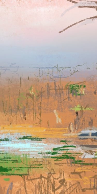 Giraffes! Victoria Falls - digital postcard