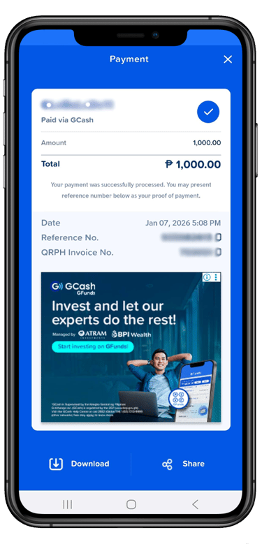 Save the receipt, just incase.