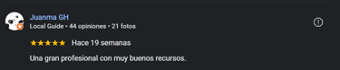 imagen opinion en google