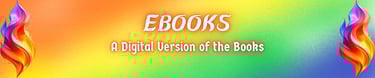 a rainbow - colored book cover with a rainbow - colored background