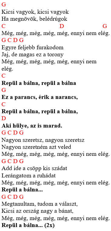 Republic - akkordok és zeneszöveg