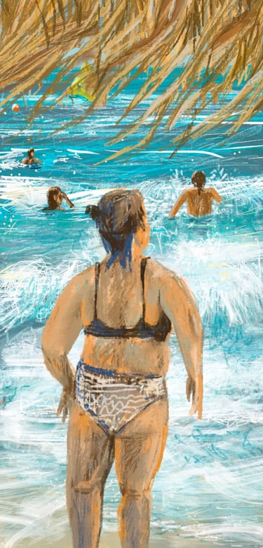 Digital postcard - beach in Agostoli
