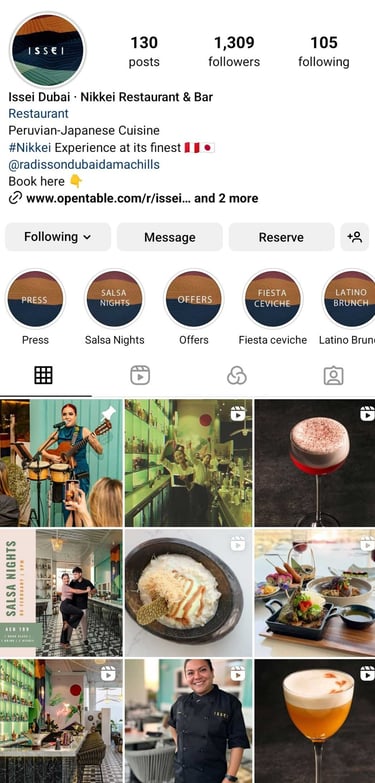 Instagram Issei Dubai