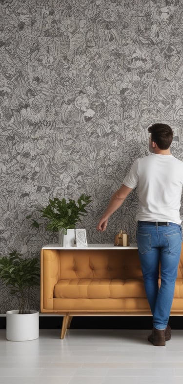 An elegant dining area with stylish furniture wraps.