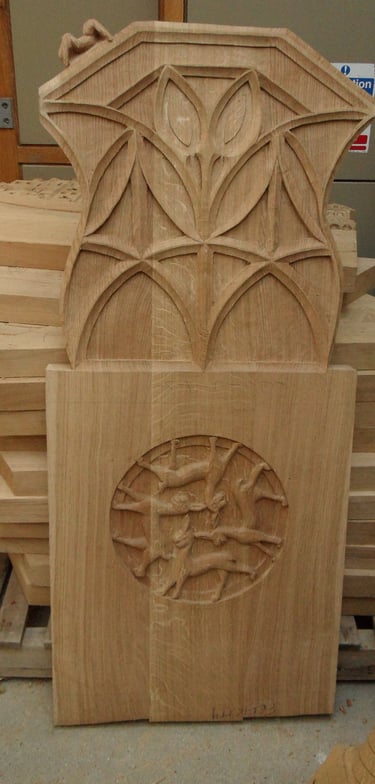 Pancras Lane Benches by Sarah Liptrot - Protective Bat and Hares