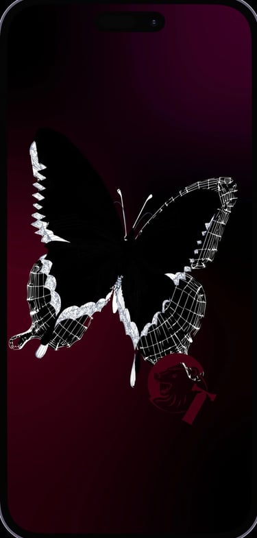 communitytee handyhintergrund schmetterling