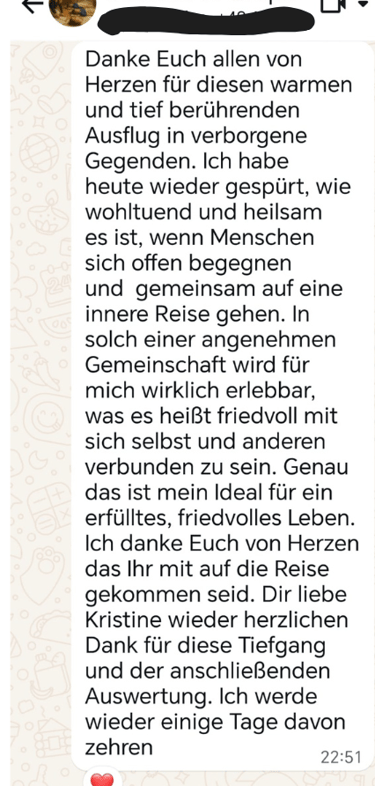 Feedback Gruppenreise