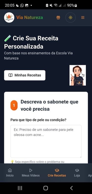 Print da Tela do App Vianaturezaplay