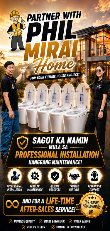 Collaboration with PhilMirai Home Smart Toilet Philippines 