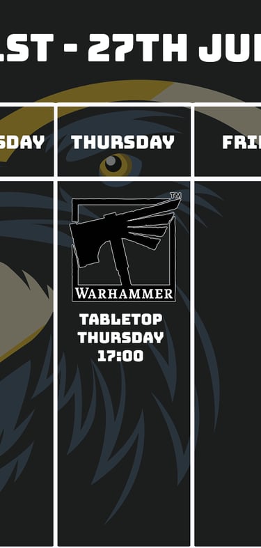 Crow's Nest Events Scheduly July 21st - July 27th 2025