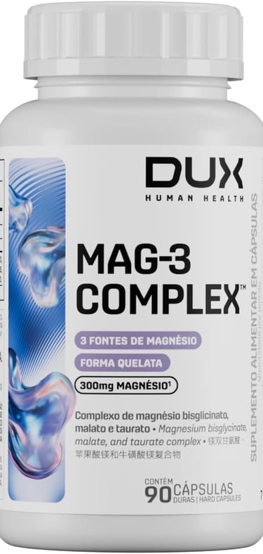 MAG-3 Complex Dux Nutrition: tríplo magnésio para performance. Vida Performance.