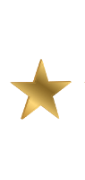 five gold stars on a black background