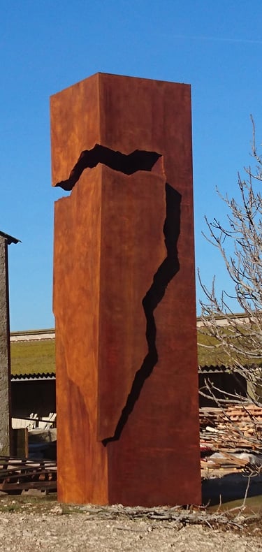 Effondrement, Sculpture de Patrice Racois