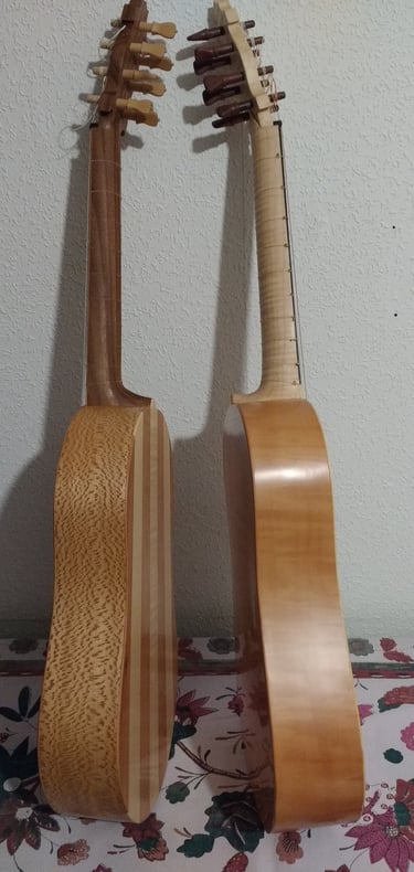 Two Renaissance guitars