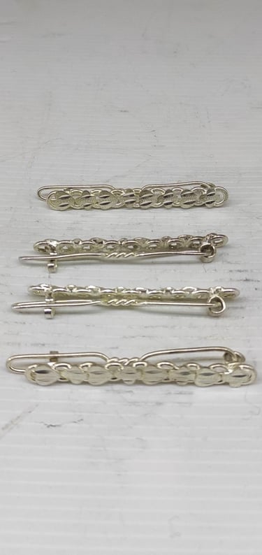 "Ethnic-style metal hair clip–tribal handmade jewelry piece-Suitable for export"