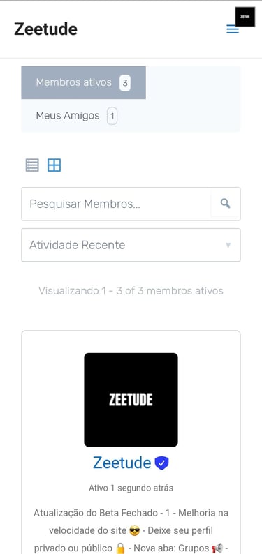comunidade zeetude