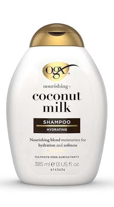 a bottle of coconut milk shampooe shampooe