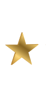 five gold stars on a black background