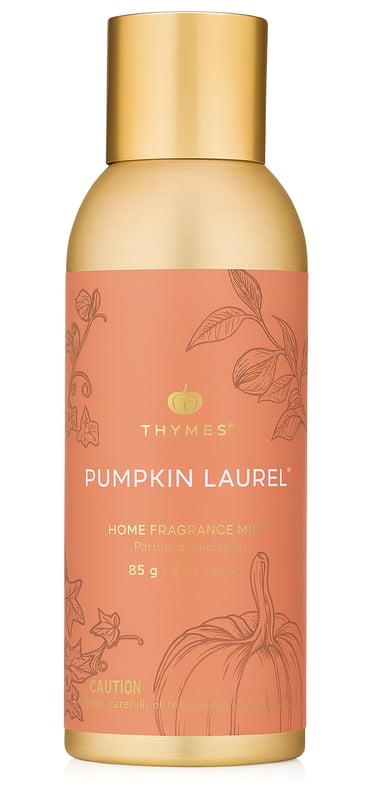 Amber bottle with gold label, fall room spray mist.
