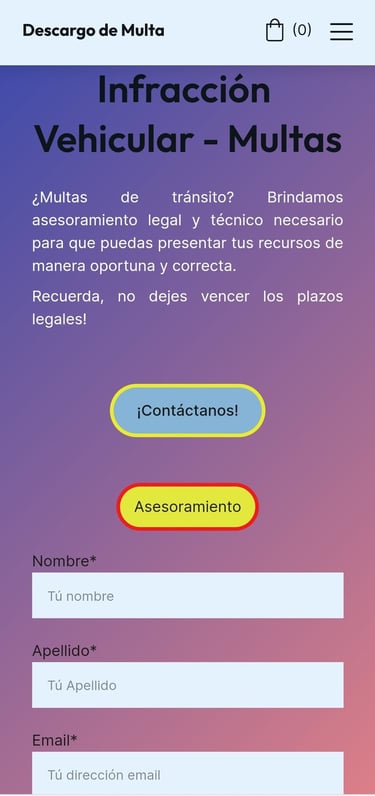 descargo de multa hosting