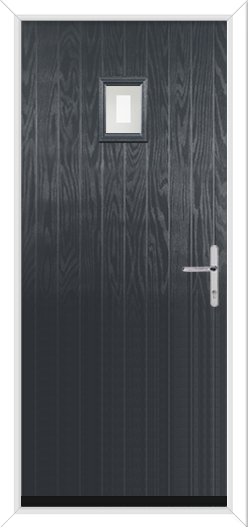 SLATE GREY SHORT DOOR WITH GREENWICH GLASS
