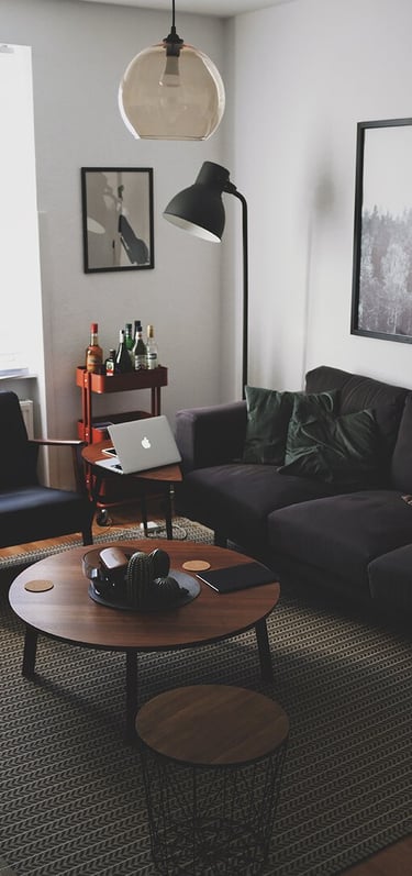 Bright living room with modern inventory