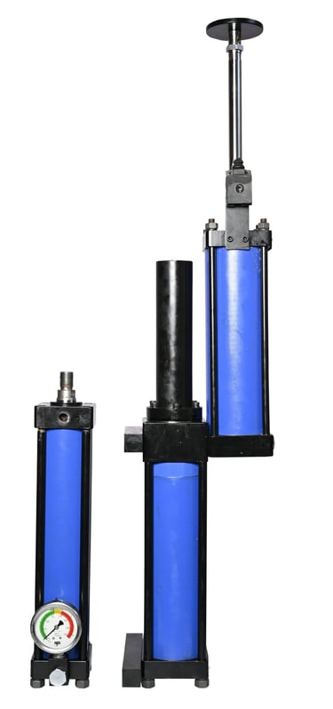 hydro pneumatic cylinder, split cylinder, z shaped cylinder, built by national pneumatic systems in vasai.