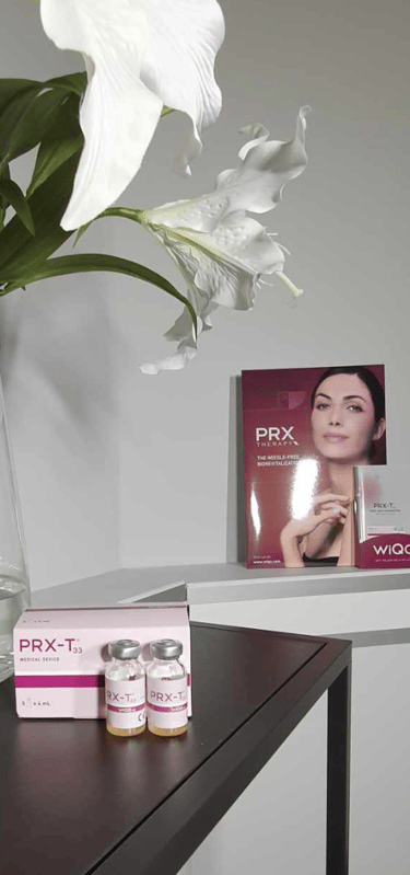 Prx-t33 vials and comercial ad