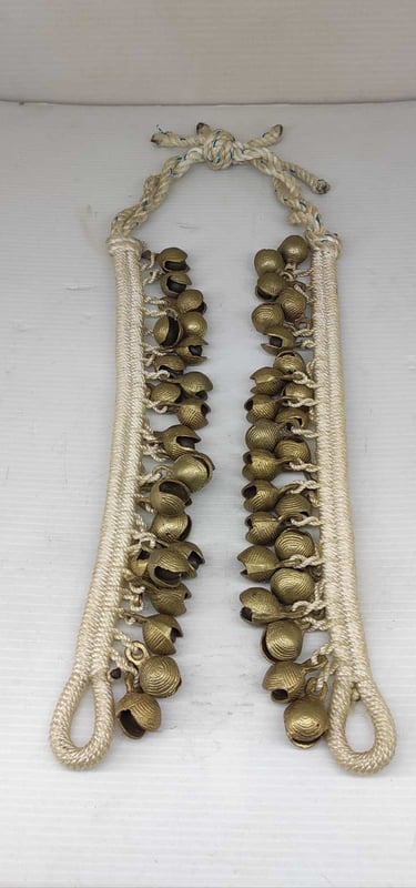 "Handcrafted tribal anklet–ethnic foot jewelry for dance and culture-for overseas markets"