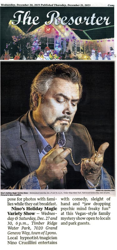 Lake Geneva Wi Comedy Hypno Nino