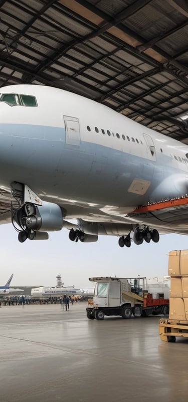 A friendly courier handing over a package to a happy customer in Nigeria.