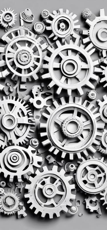 a bunch of gearsets with gears on them