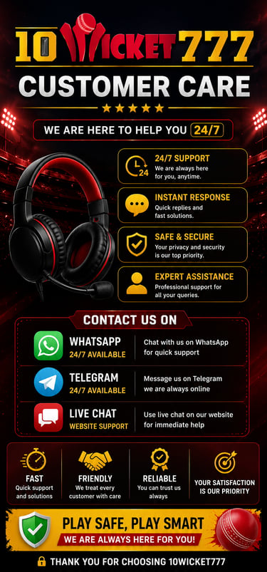 10wicket777 Customer Care