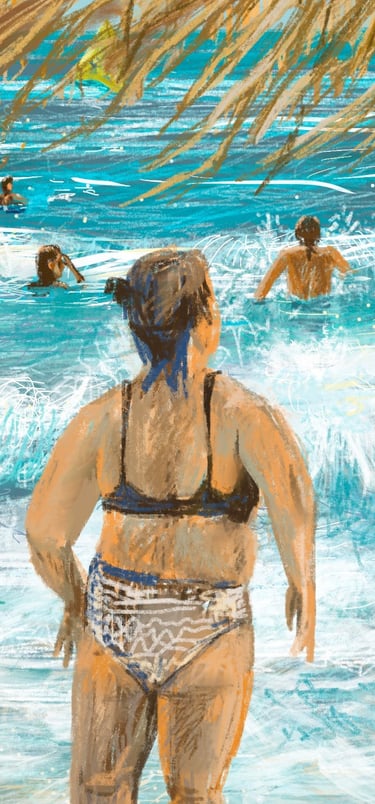 Digital postcard - beach in Agostoli