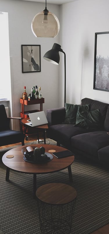 Bright living room with modern inventory