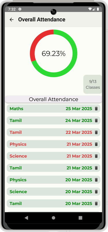 track-my-attendance-app-view-overall-attendance-screen
