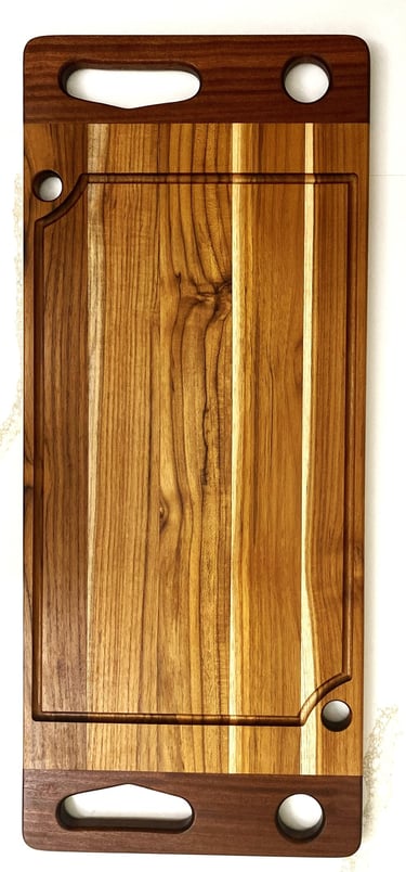 X-Large Charcuterie Board, Cutting Board, Cheese board, Serving Board, Platter Board (With 2 stainle