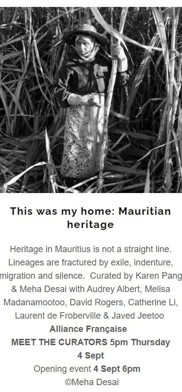 Woman in sugarcane field, Cape Town Photography Festival poster.