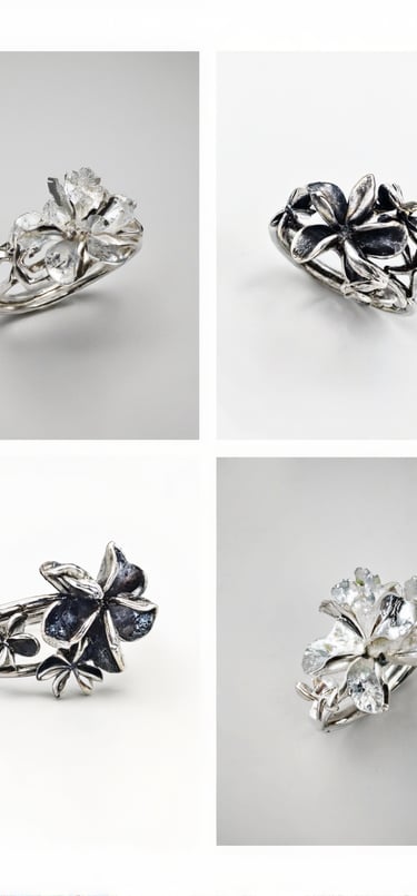 Flower Power ring Workshop is a great jewelry class that focuses on soldering at Mountain Gems