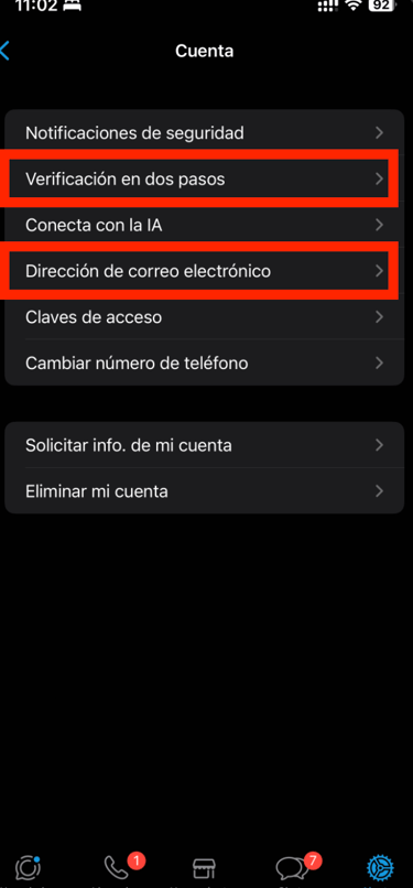 Recuperar cuenta whatsapp