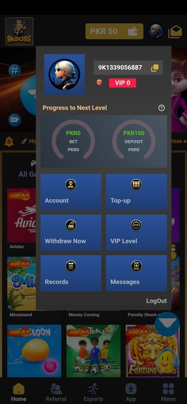 User Acccount Details.