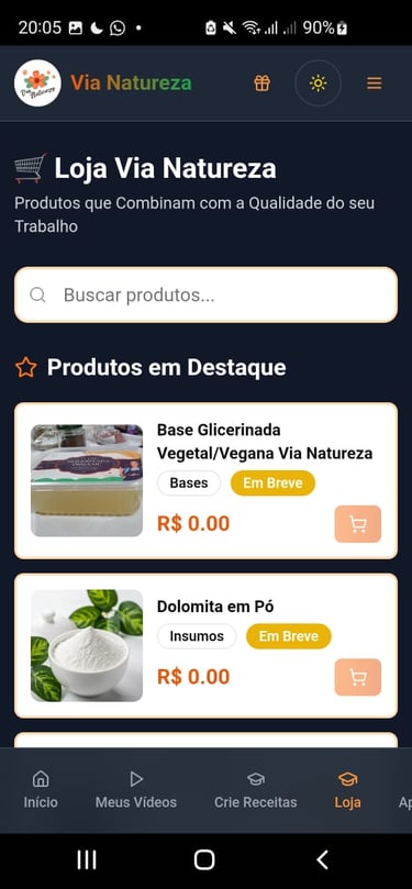 Print da Tela do App Vianaturezaplay