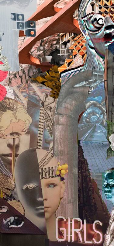 a woman's head and shoulders are shown in this picture