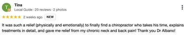 five star review from a patient #8
