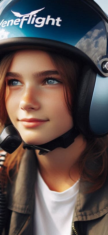niña piloto veneflight