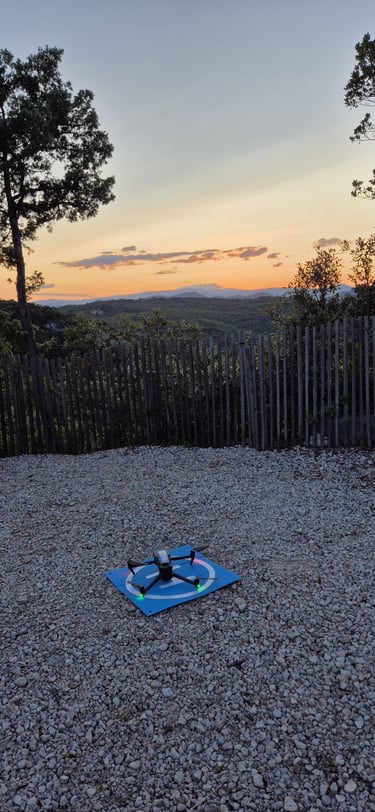 Décollage drone à la Grotte de la Salamandre 