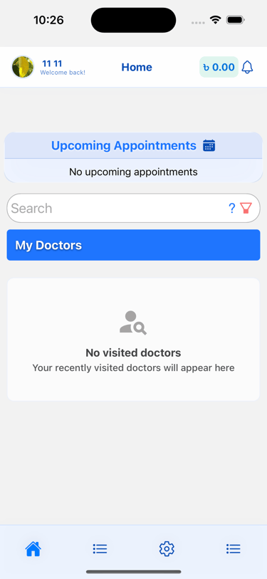 a phone screen showing a doctor appointment